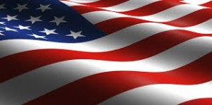 American flag banner