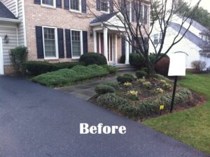 Before photo showing a home in Rosenthal