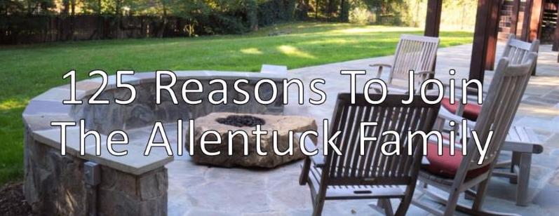 125 reasons to join the allentuck family graphic