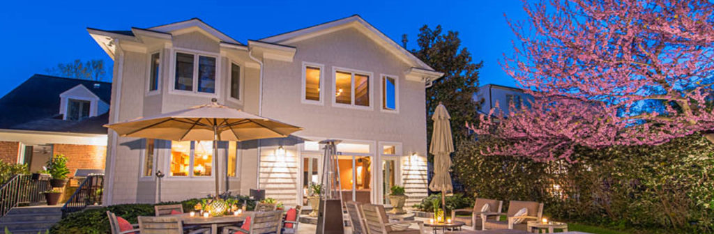 Elegant Flagstone Patio and Fire Place in Chevy Chase Maryland