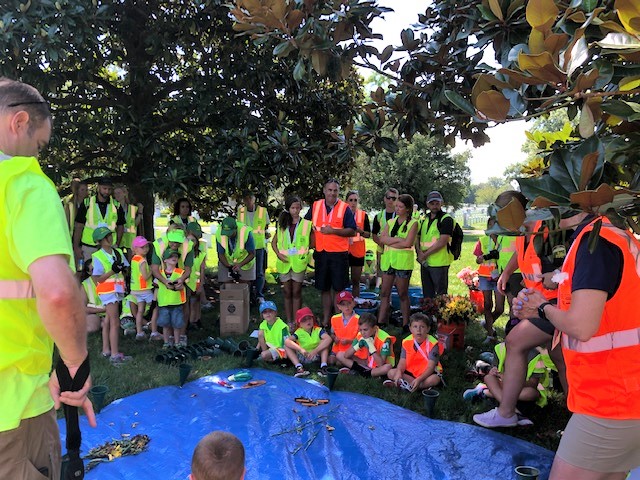 Allentuck Landscaping team photo at team event