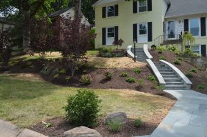 New walkway installation and landscape design in north potomac, MD