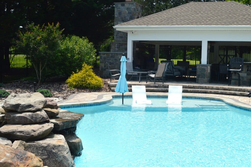 The result is an outdoor room that feels welcoming, comfortable, and connected to the landscape.